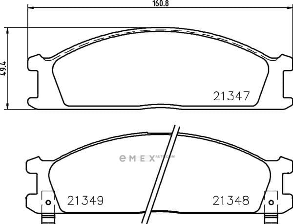 OEM BRAKE-PADS MDB1482