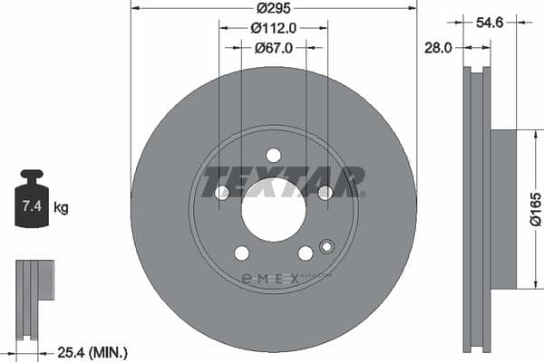 OEM BRAKE ROTOR 92115103