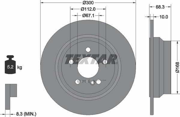 OEM BRAKE ROTOR 92115403