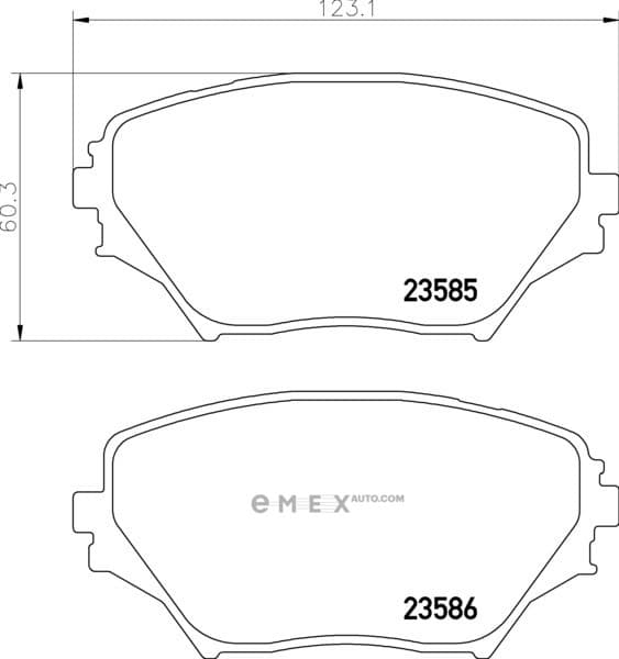 OEM PAD KIT, DISC BRAKE NP1036