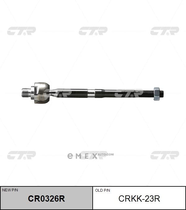 OEM END ASSY, STEERING RACK CRKK23R