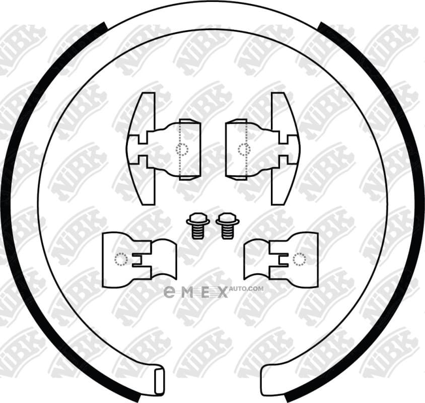 OEM SHOE KIT, DRUM BRAKE FN0705