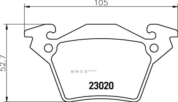 OEM BRAKE PAD MDB2002