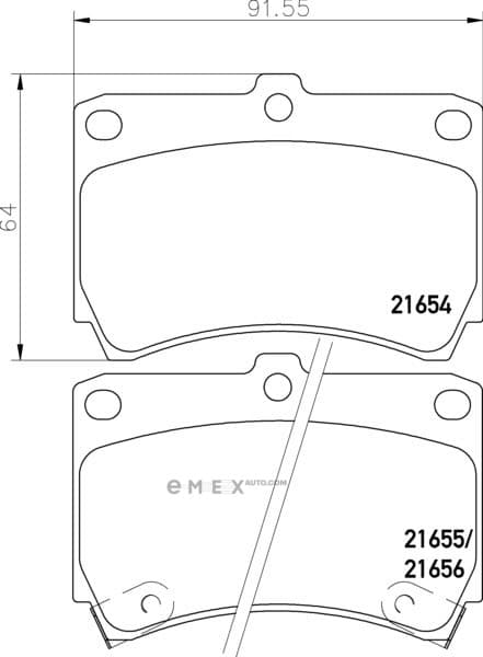 OEM PAD KIT, DISC BRAKE NP5010