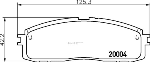 OEM PAD KIT, DISC BRAKE NP1046