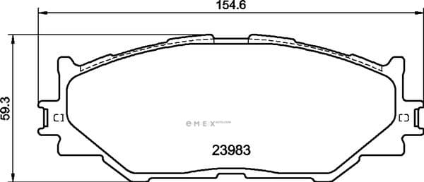 OEM PAD KIT, DISC BRAKE NP1082