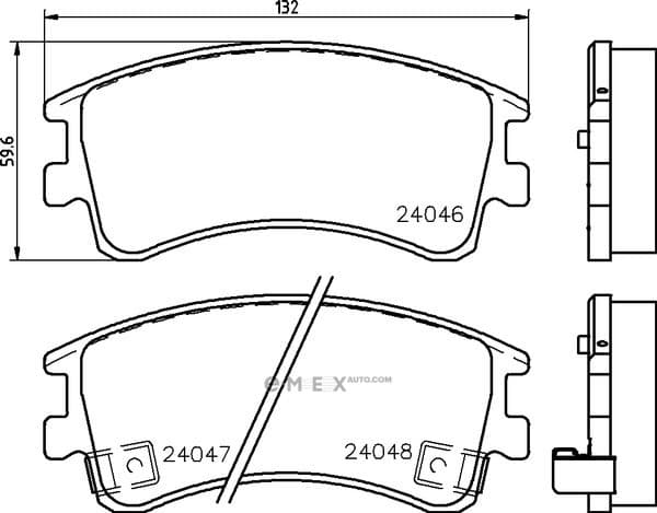 OEM BRAKE-PADS MDB2308