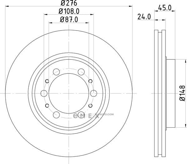 OEM BRAKE ROTOR ND3013