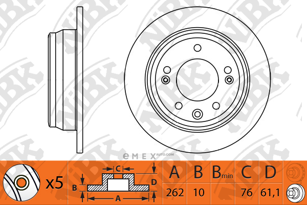 OEM BRAKE ROTOR RN1307