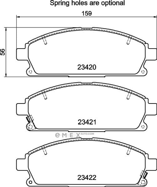 OEM BRAKE-PADS MDB1975