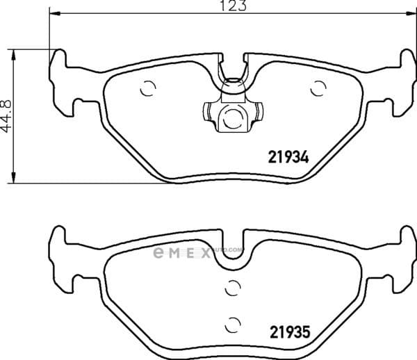 OEM BRAKE-PADS MDB1888