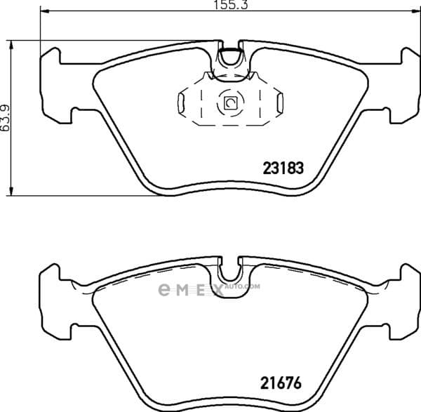 OEM BRAKE PAD MDB2620