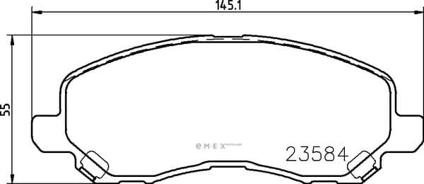 OEM BRAKE-PADS MDB2134