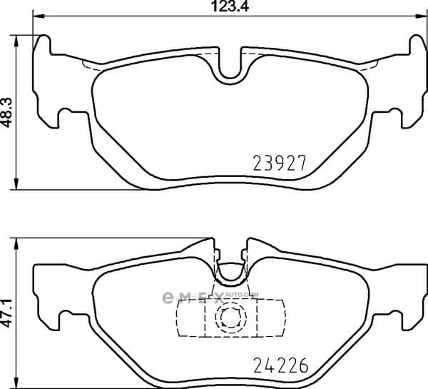 OEM BRAKE PAD MDB2683