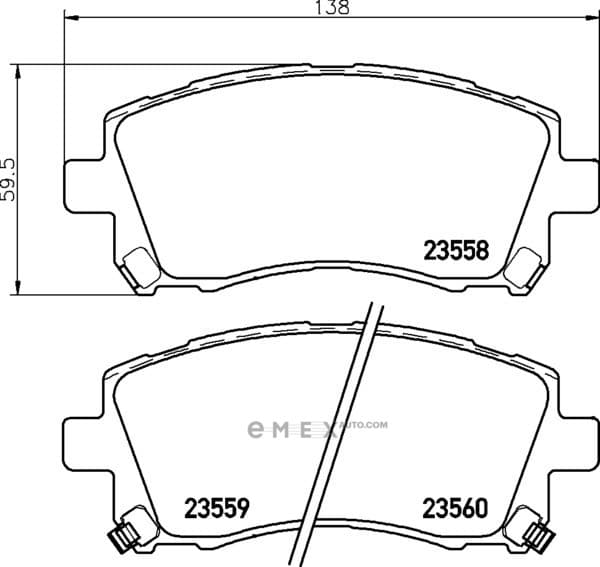 OEM PAD KIT, DISC BRAKE NP7000