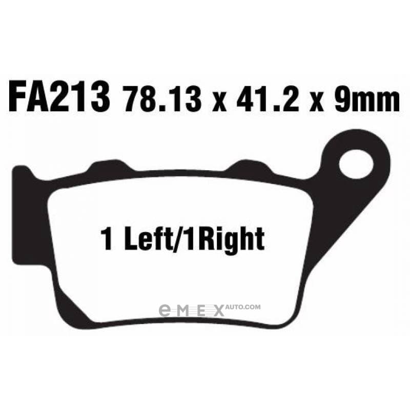 OEM PAD KIT, DISC BRAKE FA213