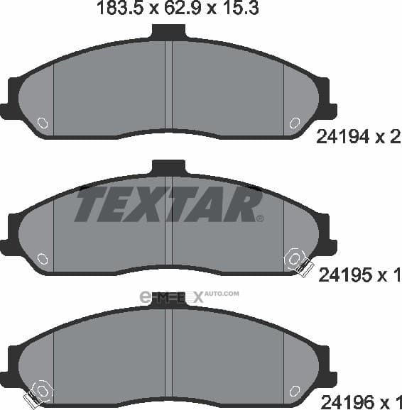 OEM SHOE KIT, DRUM BRAKE 2419401