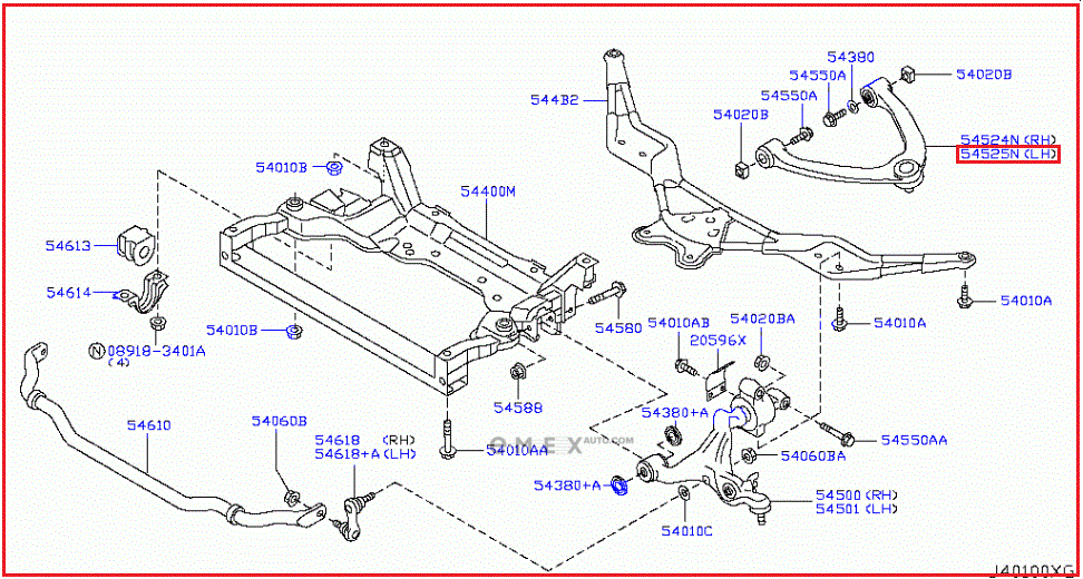 OEM ARM ASSY, SUSPENSION 54525JL00C