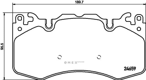 OEM PAD KIT, DISC BRAKE 8DB355016151