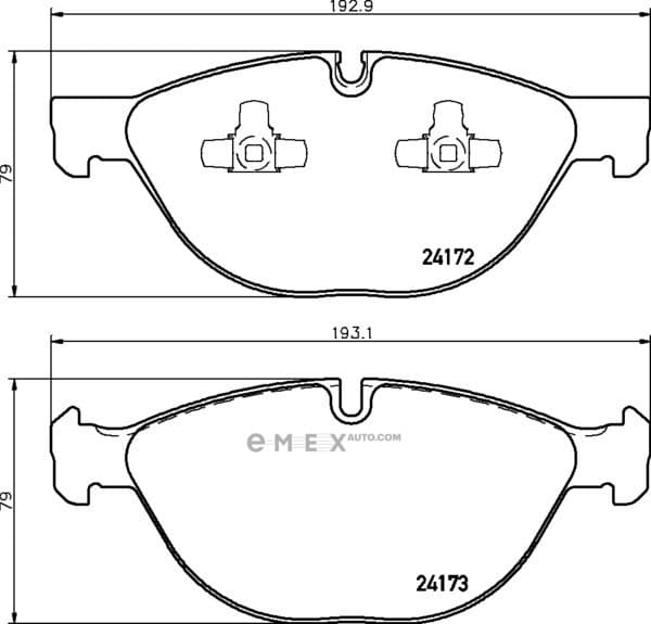 OEM BRAKE PAD MDB2835