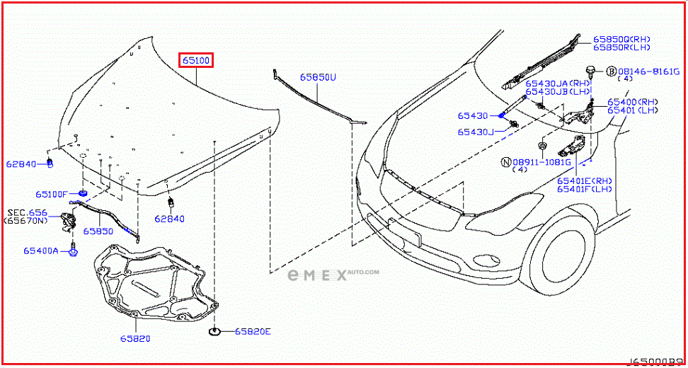 OEM HOOD F510M1BAMA