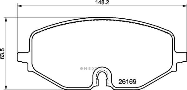 OEM PAD KIT, DISC BRAKE MDB4282