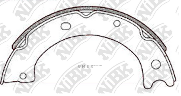 OEM SHOE KIT, DRUM BRAKE FN8802