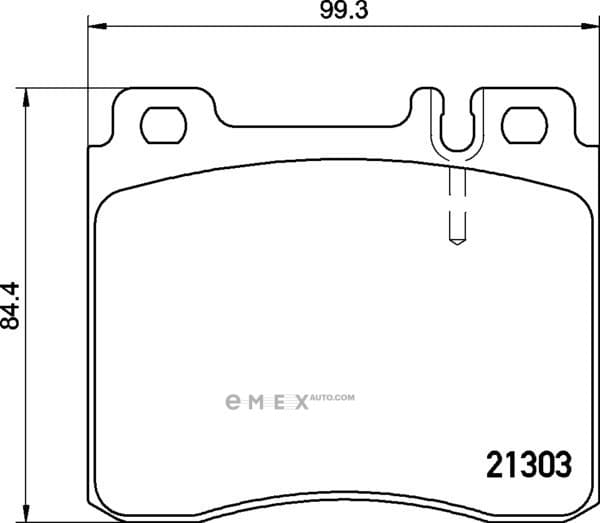 OEM BRAKE PAD SET FRT DB W140/500SE,600SE MDB1625