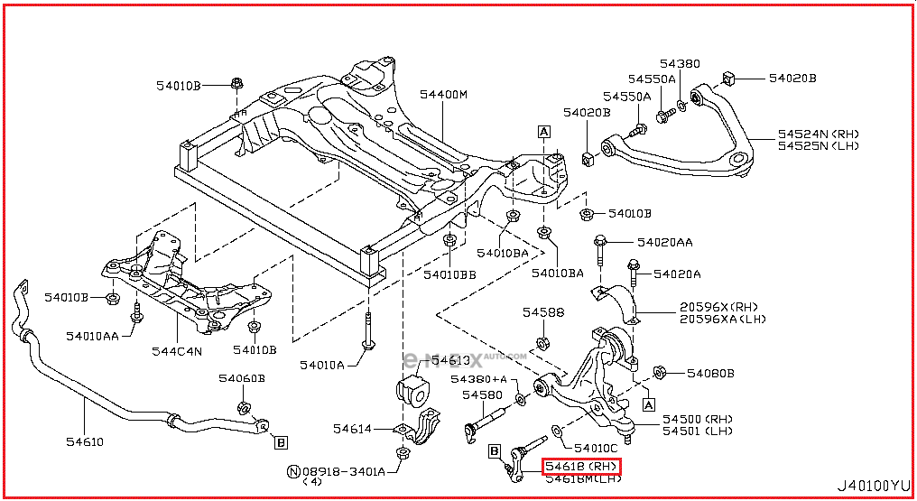 OEM LINK, STABILIZER 54618JK03B