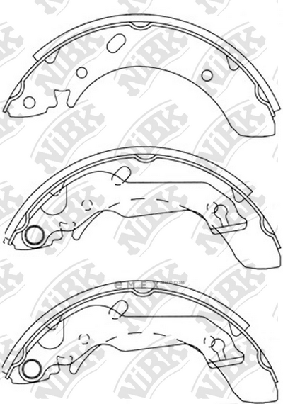 OEM SHOE KIT, DRUM BRAKE FN11158