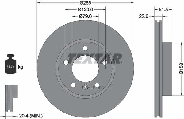 OEM BRAKE DISC FRT BMW E36,E46,Z3 ALL 92055605