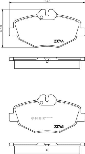 OEM BRAKE PAD MDB2539