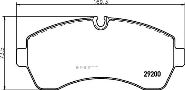 OEM BRAKE-PADS MDB2804