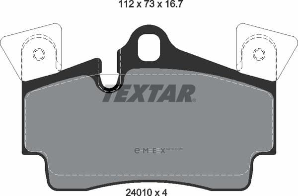 OEM BRAKE PAD REAR-VW/AUDI/PORSCHE 2401001