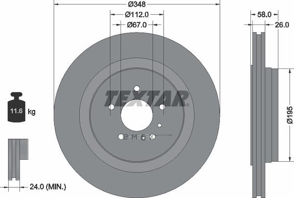 OEM BRAKE ROTOR 92198003