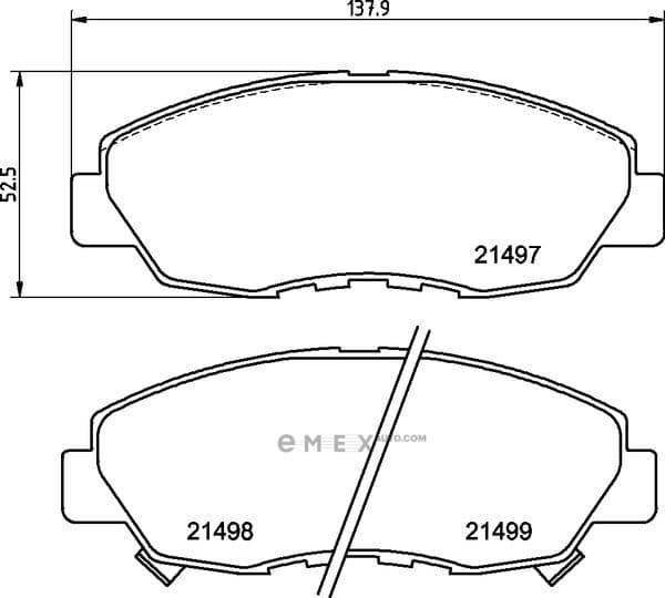 OEM PAD KIT, DISC BRAKE NP8000