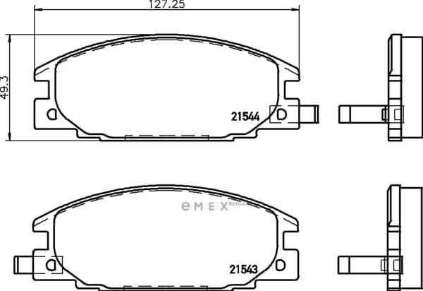 OEM PAD KIT, DISC BRAKE NP4000