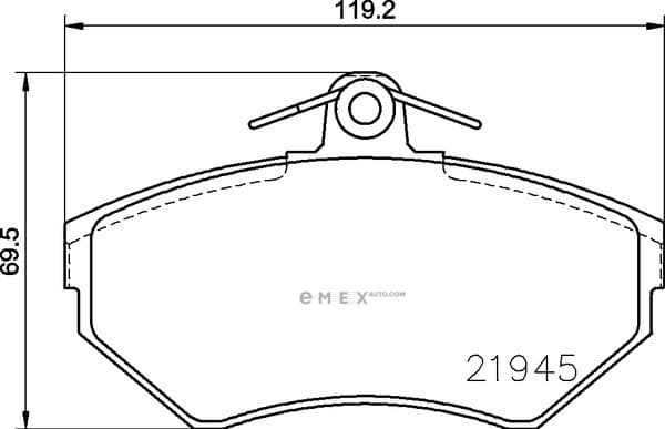 OEM BRAKE-PADS MDB1868