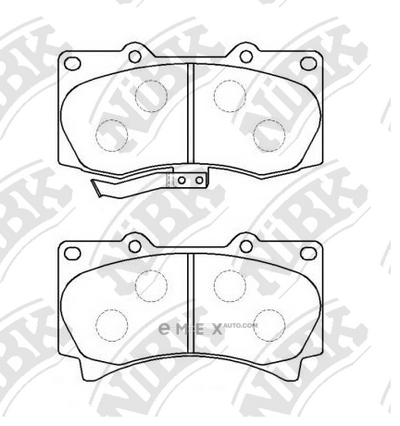 OEM PAD KIT, DISC BRAKE PN0498