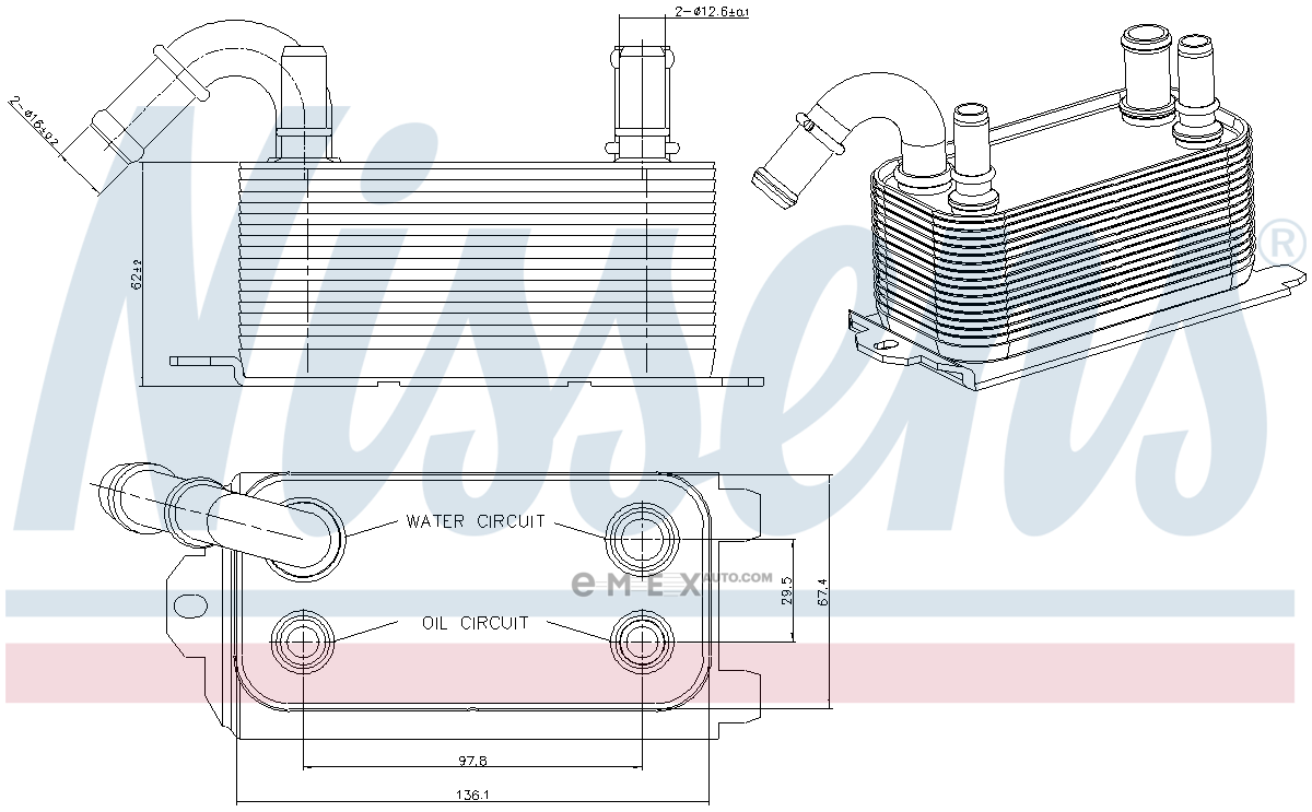 OEM OIL COOLER ASSY 90661