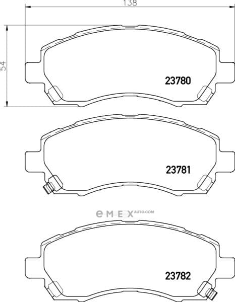 OEM PAD KIT, DISC BRAKE NP7002