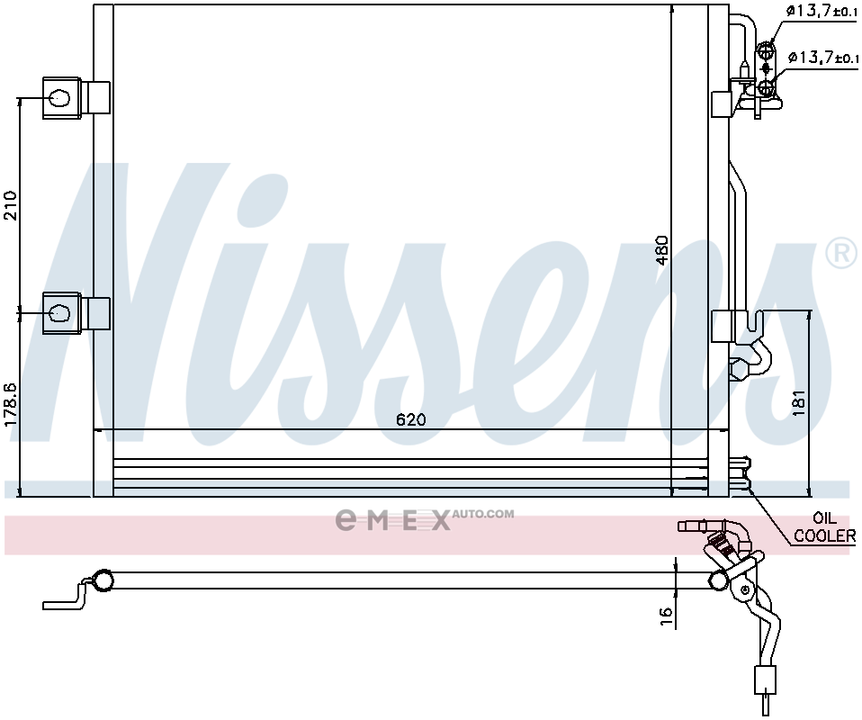 OEM CONDENSER A/C-W221 94858