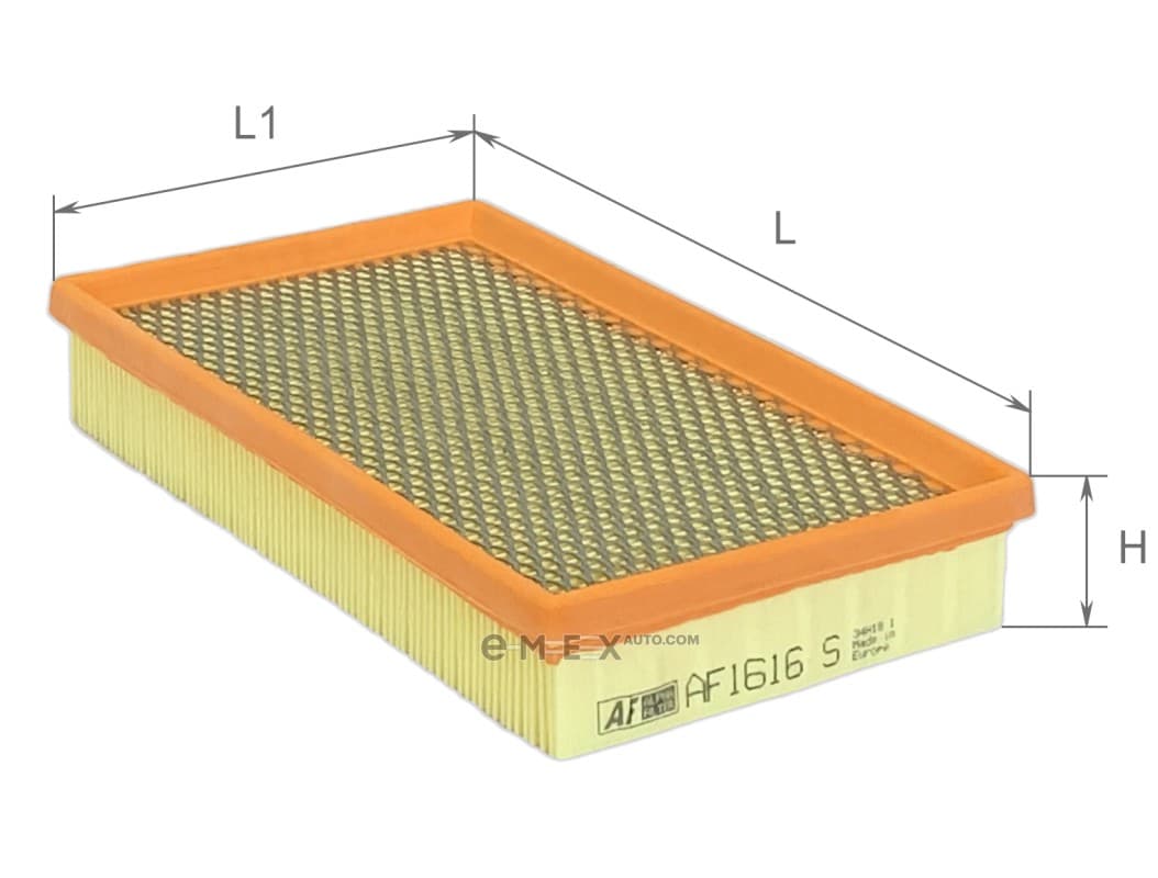 OEM FILTER ASSY, AIR ELEMENT AF1616S