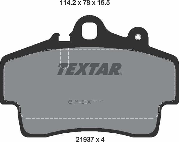 OEM PORSCHE BRAKE PAD FRT-CAYMAN 2193702