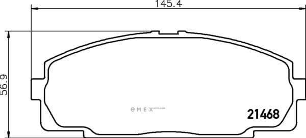 OEM PAD KIT, DISC BRAKE NP1004