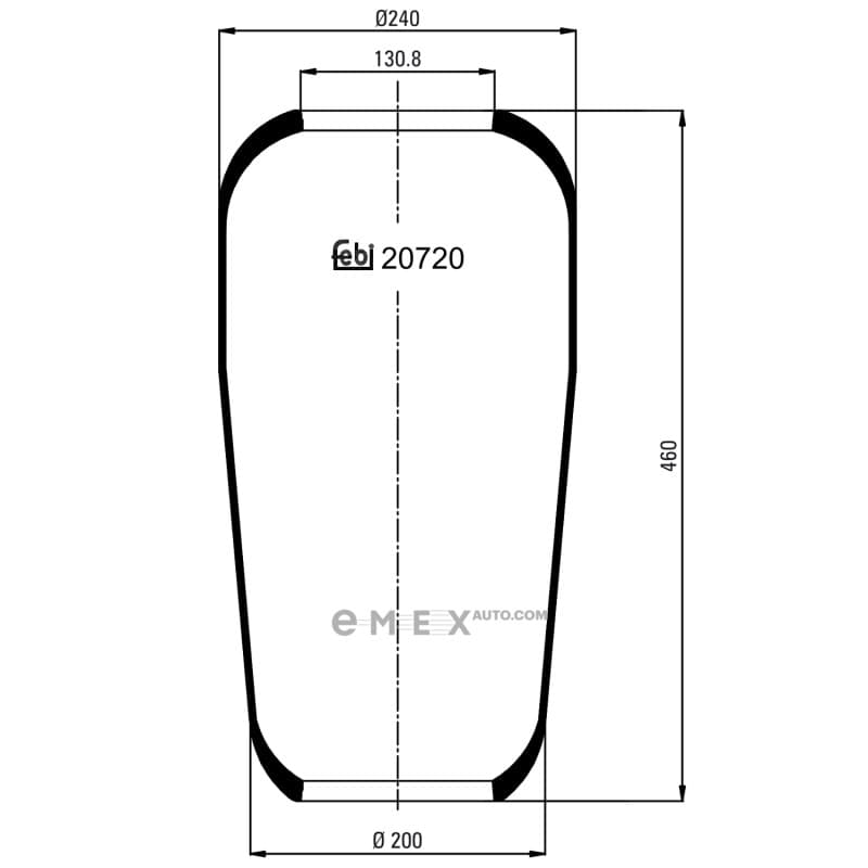 OEM SPRING, AIR SUSPENSION 20720