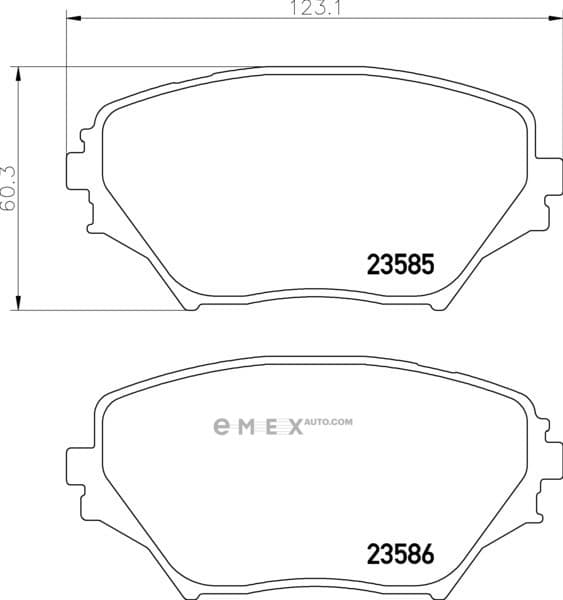 OEM BRAKE-PADS MDB2155