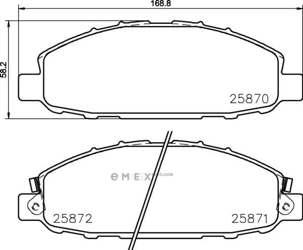 OEM PAD KIT, DISC BRAKE NP2042