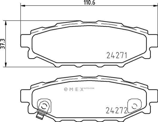 OEM PAD KIT, DISC BRAKE NP7006