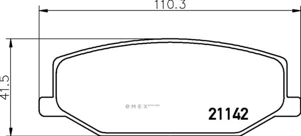 OEM PAD KIT, DISC BRAKE NP9006